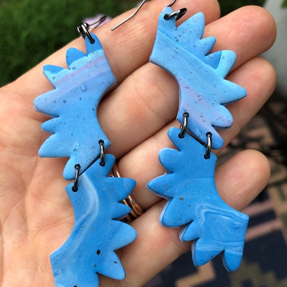 Handmade Polymer Clay Earrings - Picture 2 of 5